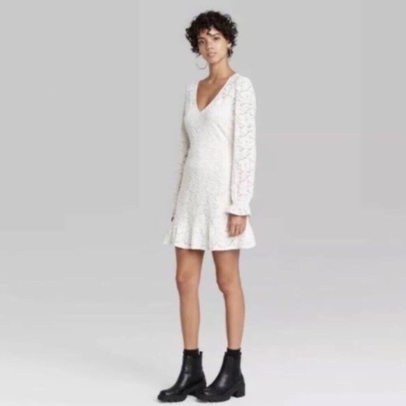 Wild Fable Cream Lace Dress - Picture 8 of 9